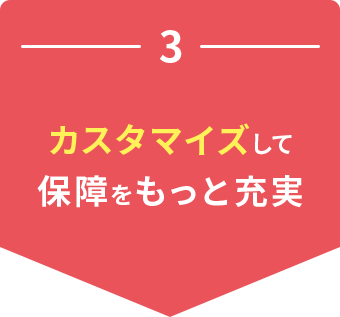 3 カスタマイズして保障をもっと充実