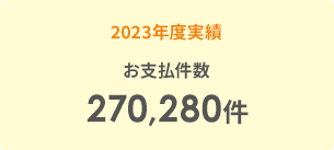 2022年度実績 お支払件数461,748件