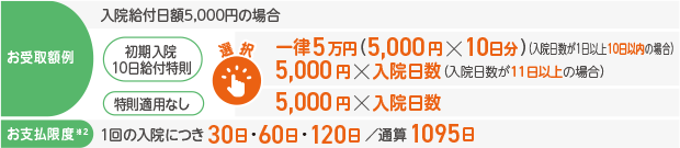 初期入院10日給付特則について